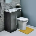 thumbnail image 5 of Clara Clark Bath Mat Bathroom Rug - Absorbent Memory Foam Bath Rugs - Non-Slip, Thick, Cozy Velvet Feel Microfiber Bathrug, Plush Shower, Toilet- Floor Bathmats Carpet - Gold - Contour Size 24"x20", 5 of 5