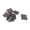 Brown, variant on 10PCS Double Acting Hinges Folding Screen Hinges Iron Gate Door Hinge Iron Cabinet Hinge 2.1" Length with Screws