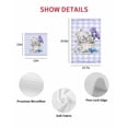 thumbnail image 7 of Spring Easter Kitchen Dish Towels for Drying Dishes Set of 3, Bunny Botanical Flowers Leaves Purple Check Waffle Weave Microfiber Hand Tea Bathroom Towels Quick Dry & Absorbent Towel 15.7x23.6, 7 of 7