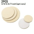 thumbnail image 3 of 2Pcs Wool Felt Polishing Pad Wheel for Glass Stainless Steel 7Inch, 3 of 8