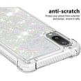 thumbnail image 4 of case for Samsung Galaxy A02 Case for Girls Women, Fashion Shiny Creativity Quicksand Flowing Liquid Floating Soft TPU Cover Glitter Cute Bling Clear Protective Case for Samsung Galaxy M02 RLS White, 4 of 14