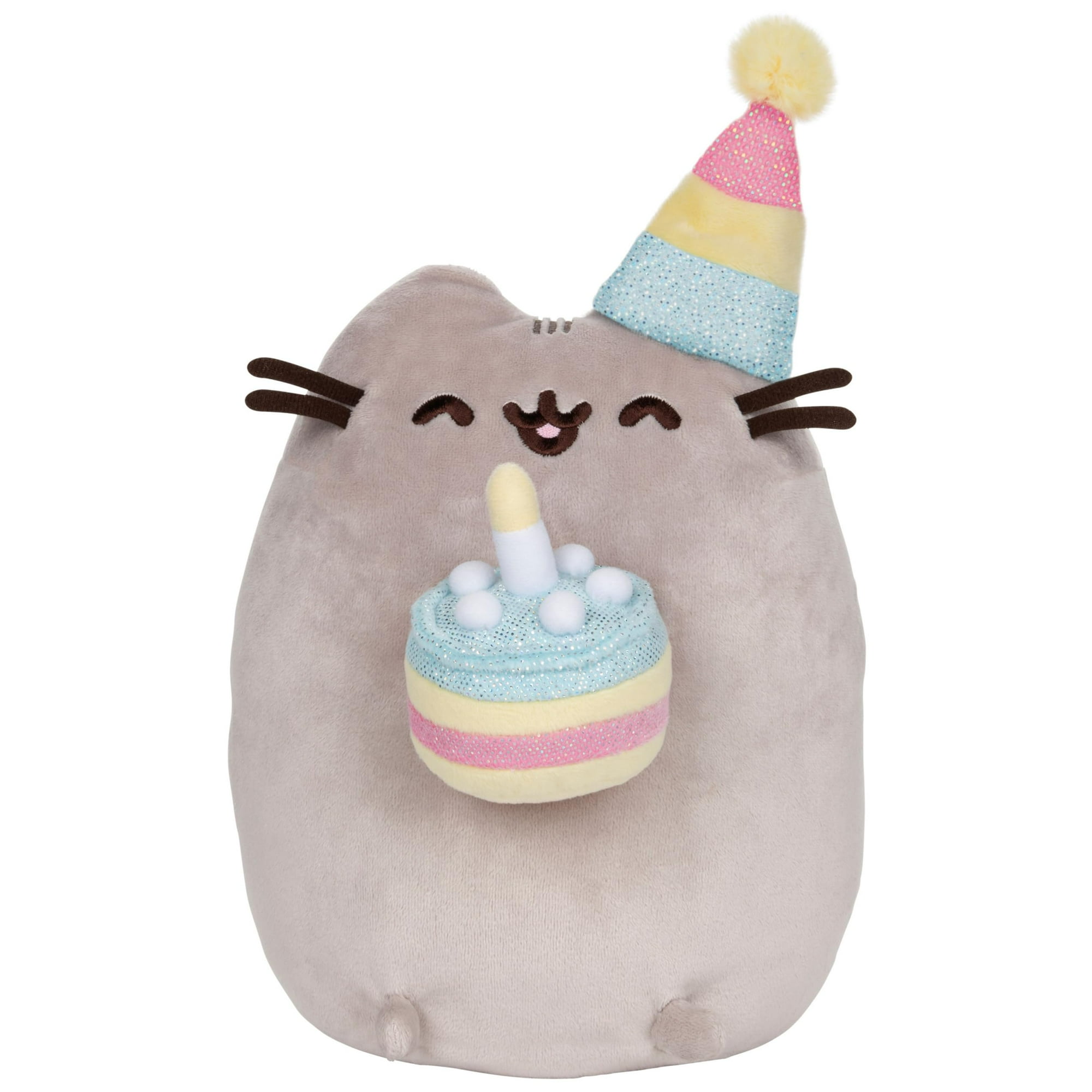 GUND Pusheen Birthday Cake Plush Stuffed Animal Cat 9.5 Walmart