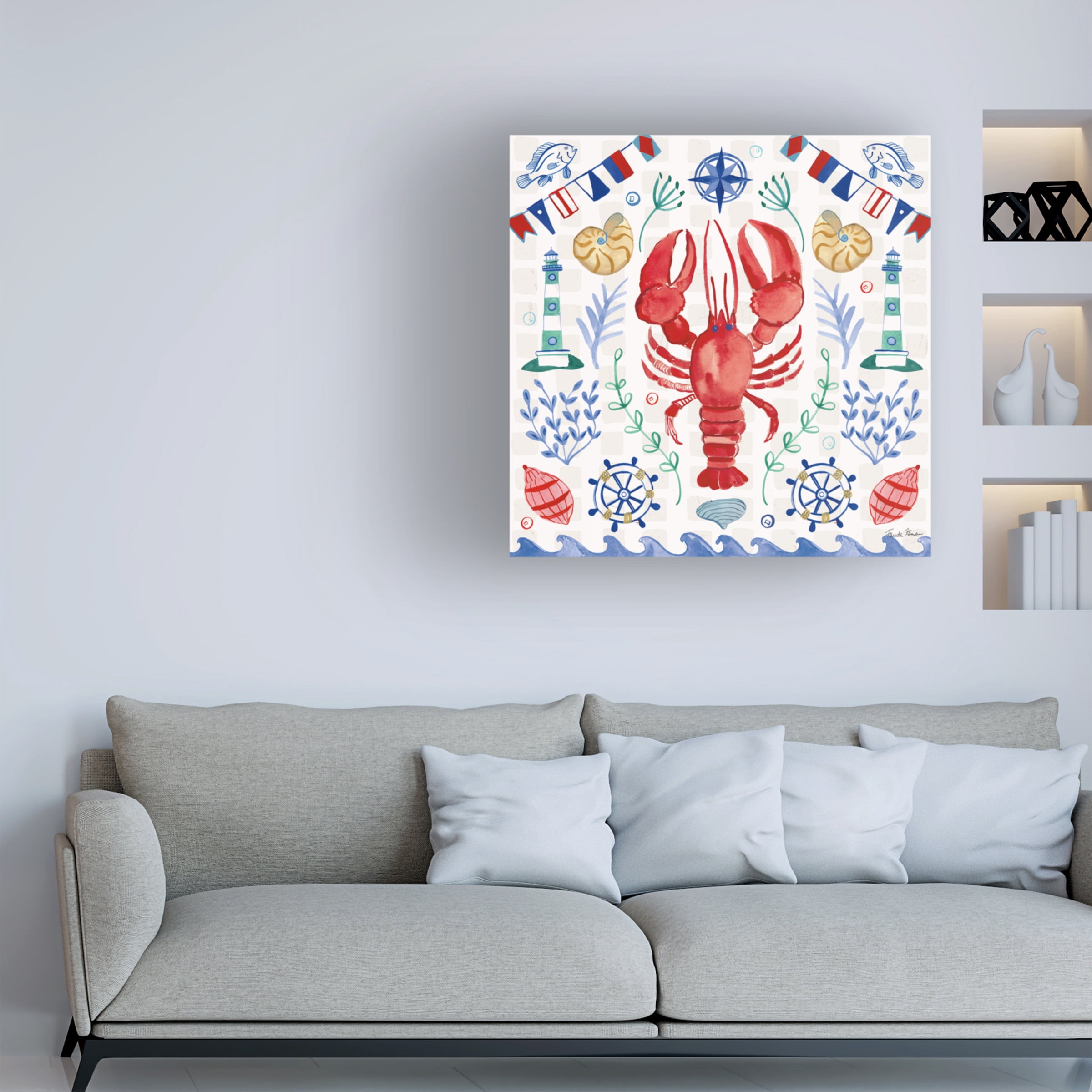 Farida Zaman 'Maritime Delight IV' Canvas Art