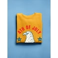 thumbnail image 3 of 4Th Of July Proud Eagle Sweatshirt Women -Image by Shutterstock, Female x-Large, 3 of 4