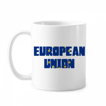 

Europe Union Flag Enclosure Integration Mug Pottery Cerac Coffee Porcelain Cup Tableware