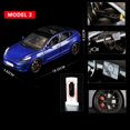 thumbnail image 1 of 1:24 Model Y 3 S SUV Alloy Car Model Diecasts Metal Toy Vehicles Car Model Simulation Sound and Light Collection Childrens Gifts Model 3 Blue, 1 of 6