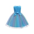 thumbnail image 2 of Franhais Kids Formal Dress, Flower Sequins Round Collar Sleeveless One-Piece Sundress, 2 of 2