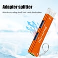 thumbnail image 3 of USB Laptop Docking Station with Keyring 3-In-1 Multiport 5Gbps USB 3.0 Portable OTG Aluminum Alloy USB-A Type-C Hub Adapter PC Accessories-Orange, 3 of 8