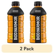 (2 pack) BODYARMOR Orange Mango Electrolyte Sports Drink Bottle, 28 fl oz