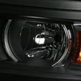 thumbnail image 7 of Spec-D Tuning Black Projector Headlights w/ Black Trim Compatible with 2014-2015 Chevy Silverado 1500, Left + Right Pair Headlamps Assembly, 7 of 7