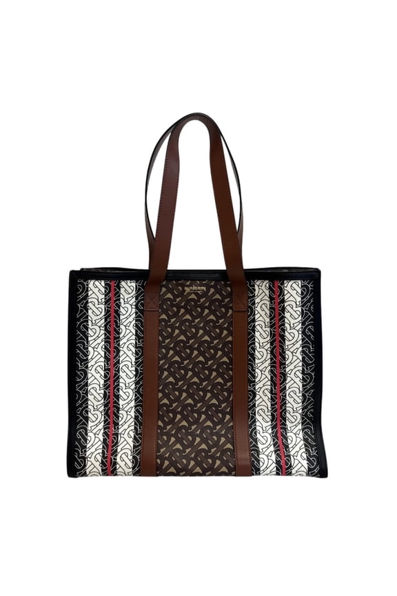 Pre-Owned BURBERRY TB Tote Bag Brown