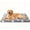 Gray Stars, variant on Soft Dog Crate Bed Mat, Comfortable Kennel Pad for Dogs & Cats, Washable Durable Pet Bed for Home & Crate Use