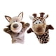 thumbnail image 5 of 2 marionetas de mano de animales de peluche, juguete educativo de peluche para contar historias, para juegos en interiores, ejercicios preescolares Jirafa Zorro, 5 of 10