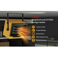 thumbnail image 2 of TURBRO 7,500W Electric Garage Heater, 240V Hard Wired Ceiling Mounted Shop Heater, Remote Control, Overheat Protection, Thermostat, Timer, ETL Listed, Ideal for Garage, Workshop, Gym, GH7500, 2 of 10