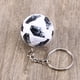 thumbnail image 3 of KAKOWELY Llavero con colgante de fútbol, simulación de fútbol, conmemorativo del Mundial, bolso de mano, colgante para teléfono (blanco y negro), 3 of 4