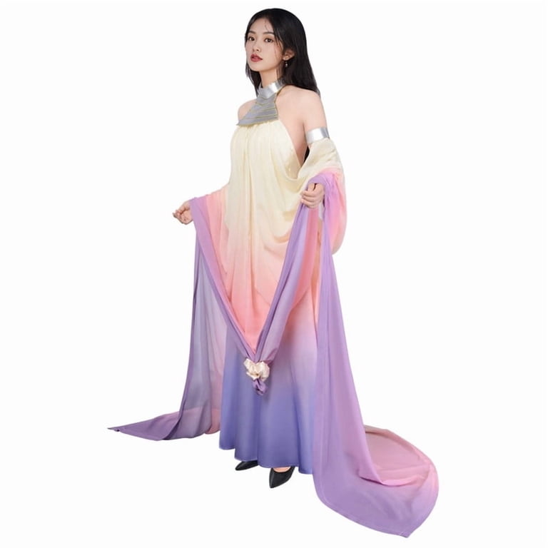 padme pink dress Star Wars Queen Amidala Costume Cosplay Women's Outfit Handmade Channel the Strength Padme's Princess Dress: Stunning Star