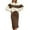 Brown, variant on Elegant Color Block Knit 2 Piece Set, Long Sleeve Crew Neck Sweater With Bodycon Midi Skirt, Chic Office Outfit, 2 Piece, S-XL