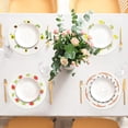 thumbnail image 5 of Juego de 4 Manteles Individuales Redondos, Manteles Individuales Navideños Tejidos de Algodón con Estampado de Flores, Salvamanteles Lavables Resistentes al Calor Posavasos 30cm, 5 of 5