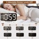 thumbnail image 4 of Reloj despertador digital Peakeep Slim con espejo LED blanco, 4 of 7