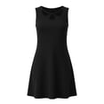 thumbnail image 7 of ClodeEU Women's Sleeveless Cutout Neck Mini Dress,Casual A Line Sundress for Summer Black,Women's Plus XL, 7 of 7