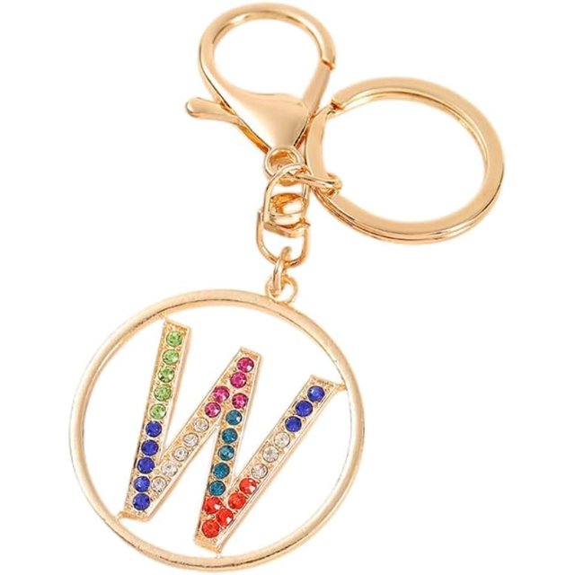 Letter Keychain,26 Letters A-Z Decorative Letter Keychain,Name Keychain for Women Girls Men Teenager Gift