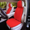 thumbnail image 5 of FH Group Doe16 Fluffy Faux Fur Car Seat Cushions Full Set for Most Cars, Trucks, SUVs or Vans Red – Full Set, 5 of 8