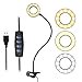thumbnail image 3 of Movo VGC-1 Bague Lumineuse Flexible pour Selfie, 3 Modes d'Éclairage, 10 Réglages de Luminosité, Cou Réglable, Connexion USB - Parfait pour Diffusion en Continu en Direct, Tutoriels Maquillage, Vlogging, Tournage TikTok et Plus, 3 of 4