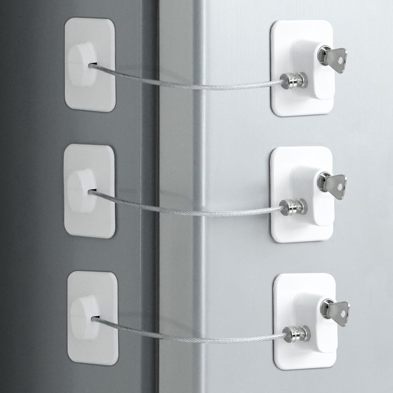 Topekada Refrigerator Lock with Keys, 3-Pack photo 1