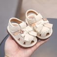 thumbnail image 6 of Shachafan Summer Baby Sandals For Toddlers Breathable Soft Sole With Bow Embroidered Design And Grip Toddler Boys Sandals Size 4, 6 of 9