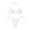 White, variant on Women's Sexy Multi Color Split Strappy Bikini