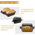 thumbnail image 2 of AILITOR Cast Iron Loaf Pan with Lid 9x5 Inch - Bread Baking Pans for Homemade Bread, Set of 2, 2 of 8