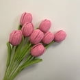 thumbnail image 4 of Ramo de tulipanes tejido a mano, bolsa de material para manualidades, crochet, lana, regalo casero para novias, día de San Valentín, 4 of 5