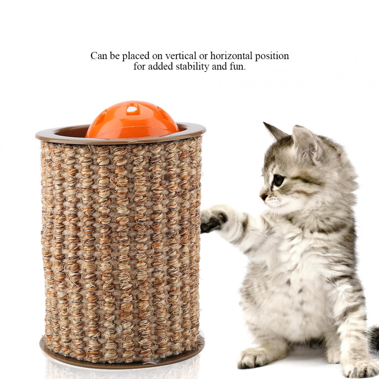 Mgaxyff Pet Cat Scratching Roller with Bell Ball Kitty Cat Funny Game Toy , Cat  Scratch Roller, Cat GameToy - Walmart.com