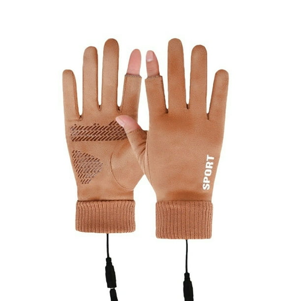 Guantes de ciclismo con calefacción por USB | Guantes cálidos de invierno para exteriores con calefacción recargable | Guantes de moto y conducción para climas fríos