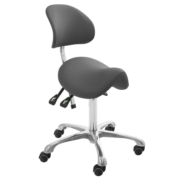 SKINACT Brava Esthetician Saddle Stool (Gray)