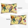thumbnail image 4 of Balery Beautiful Bright Birds And Flowers Pillow Covers,Bed Pilowcases,Reversible Plush Throw Pillow Covers End Pillow Encasement,Pillow Case - 20"X30", 4 of 9