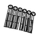thumbnail image 5 of Riel de bolsillo para mesa de billar, ligero con cinturón de 5 agujeros, piezas de billar, 6 uds. negro, 5 of 8