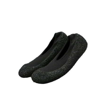 

Ymiytan Womens Breathable Flats Workout Casual Round Toe Dance Comfort Socks Fitness Shoe Black (Low Top) 5