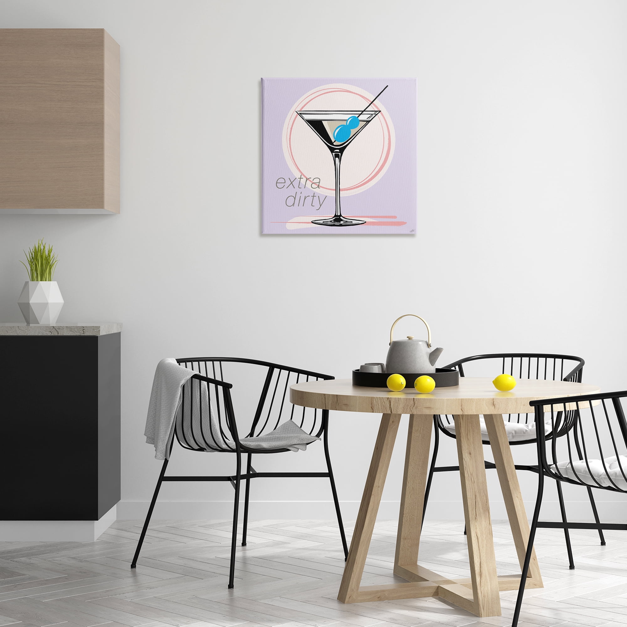 Stupell Industries Extra Dirty Martini Food & Beverage Painting Wrapped Canvas Art Print Wall Art, 24 x 24