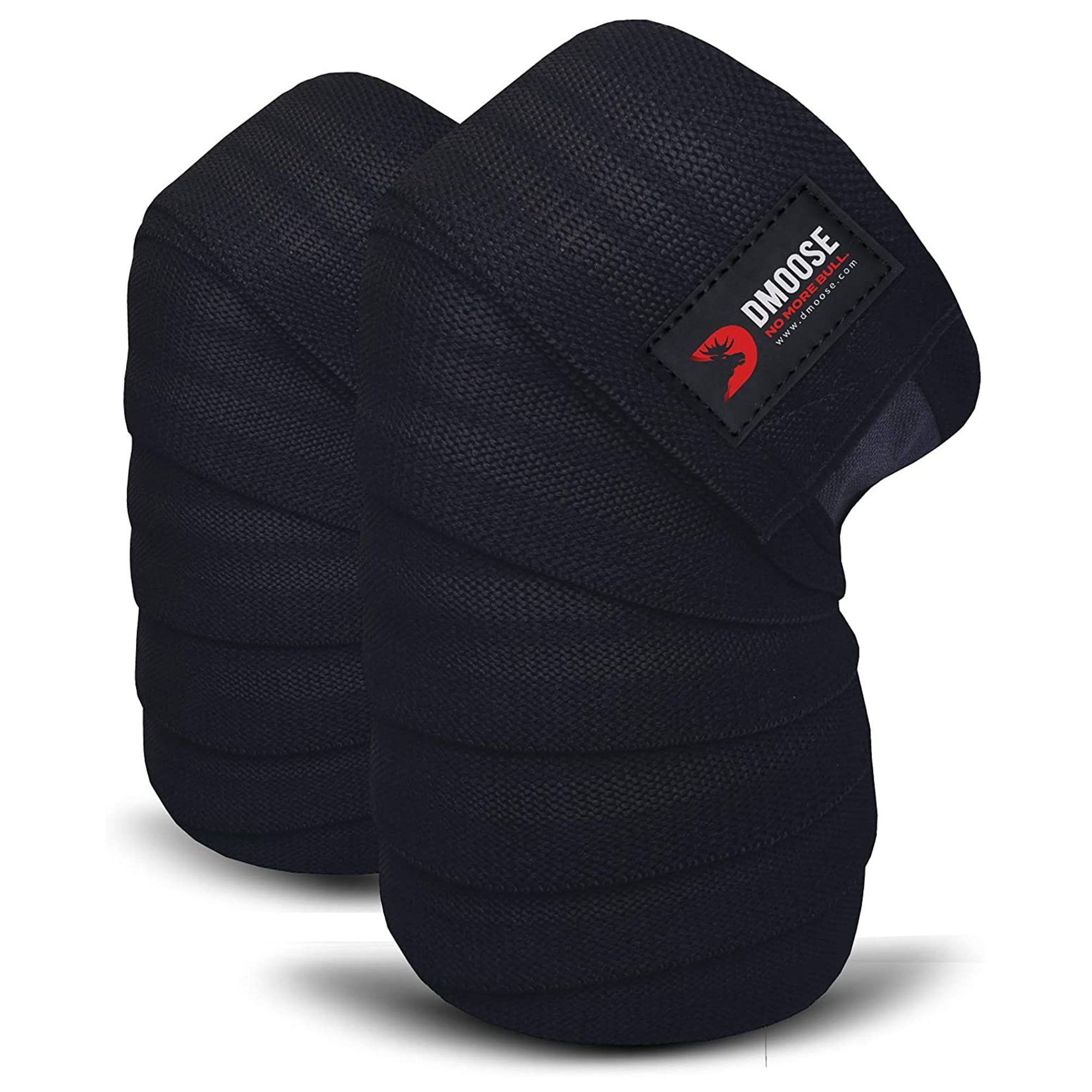 DMoose Fitness Compression Knee Wraps for Weightlifting, Powerlifting