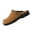 Brown, variant on Willtoo Men Buckle Top Flat Beach Sandals Breathable Summer Fall Casual Sandals Comfortable Outdoor Slides Black US-7（EU-38）