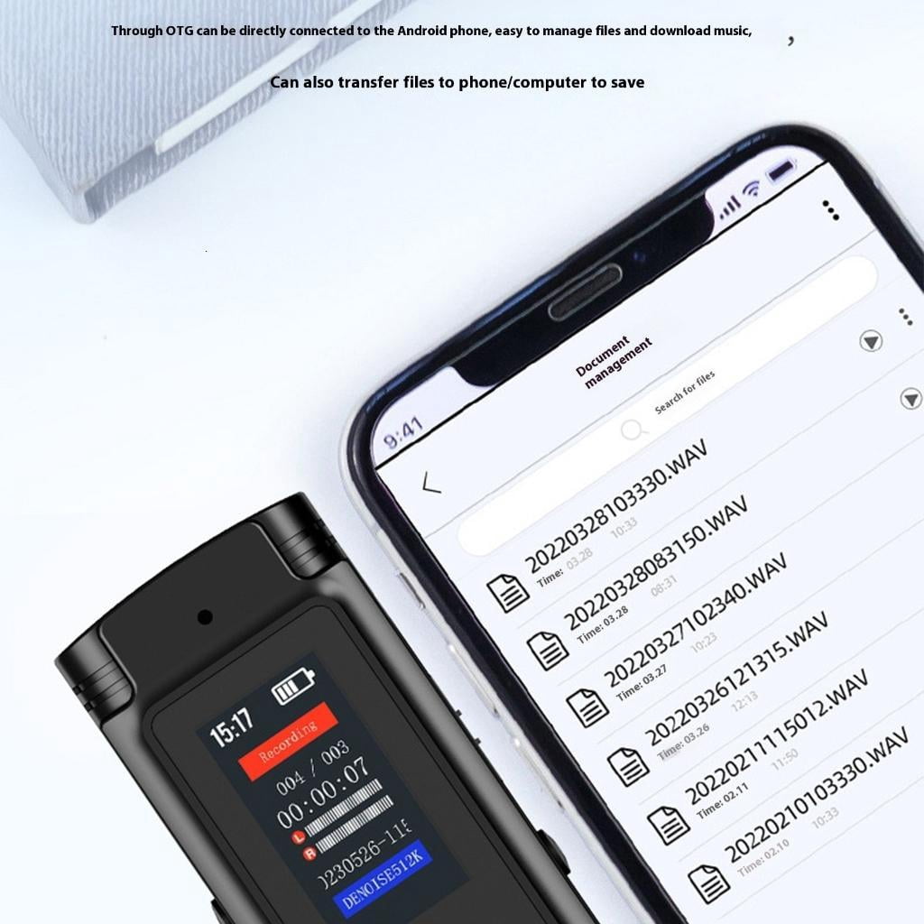 High Capacity 32GB Tape Recorder Digital Voice Activation Lightweight Design for Conference Class Meeting