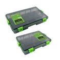 thumbnail image 3 of 11 Compartments Waterproof Fishing Tackle Box Fishing Lure Spoon Hook Bait Storage Case Utility Box, 3 of 7