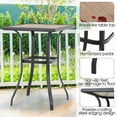 thumbnail image 6 of Sophia & William 5 Piece Outdoor Patio Bar Set Patio Bar Height Swivel Chairs Padded Textilene Chairs and Table Bistro Set for Bckyard, Deck, 6 of 7