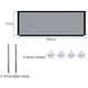 thumbnail image 2 of Puerta de seguridad extensible para perros, puerta retráctil para mascotas, barrera para mascotas, barrera para perros, puerta para escaleras, puerta mágica para perros (L-180 * 75), 2 of 5