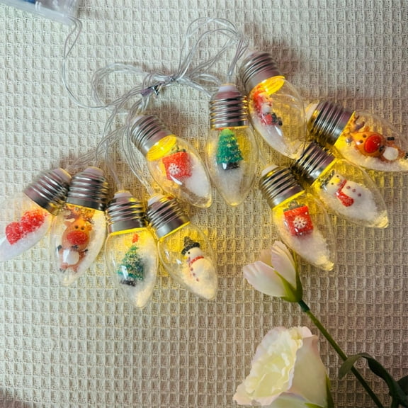 VibHome Solar LED Lights Outdoor LED Christmas Living Room Indoor Bulb Lights String Christmas Tree Christmas Decorative Lights Bulbs Coloured Lights