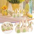 thumbnail image 5 of CoreLiving Wooden Easter Decorations Set Happy Easter Bunny Signs Rustic Rabbit Blocks for Tiered Tray Spring Table Centerpiece Farmhouse Mantel Decor for Home Indoor Office, 5 of 9