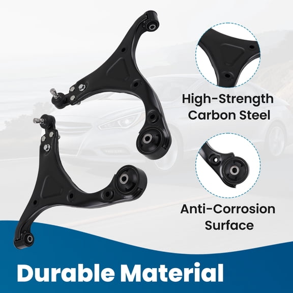 maXpeedingrods 8Pcs Front Suspension Kit for Hyundai Sonata 2011-2014 (Non Sport Suspension), 2 Front Lower Control Arm with Ball Joint, 2 Sway Bar Links, 4 Outer & Inner Tie Rods