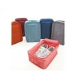 thumbnail image 3 of Bolsa de viaje para guardar zapatos, impermeable, portátil, con cubos de embalaje (gris), 3 of 5