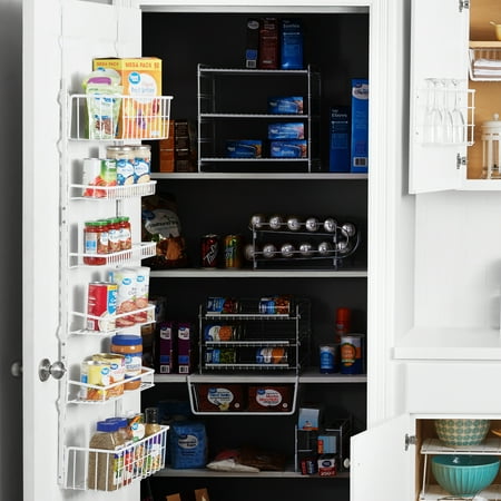 Mainstays Over The Door Rack Organizer With 6 Adjustable Shelves Powder Coated Steel White Walmart Com Walmart Com